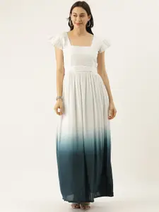 Ethnovog Women Blue Dyed Made To Measure A-Line Dress