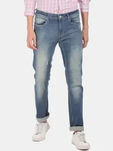 Cherokee Men Blue Regular Fit Mid-Rise Mildly Distressed Jeans