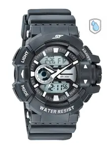 Sonata Men Grey Analogue and Digital Watch - 77118PP01W