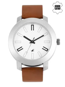Fastrack Men White Dial Watch NG3120SL01C