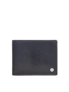 Eske Men Brown Textured Two Fold Wallet