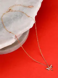 Accessorize Gold-Toned Metal Gold-Plated Necklace