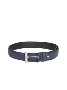 United Colors of Benetton United Colors of Benetton Men Navy Blue Textured Leather Belt