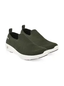 Campus Men Olive Green Mesh Running Shoes