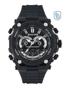 Sonata Men Ocean Series Navy Analogue & Digital Watch 77030PP03J