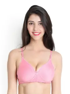 Leading Lady Pink Full-Coverage Bra