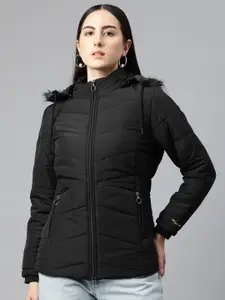 Foreign Culture By Fort Collins Parka Jacket with Detachable Hood