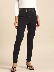 all about you Women Black Skinny Fit Stretchable Jeans
