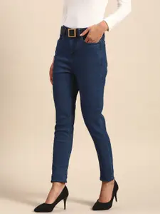 all about you Women Navy Blue Skinny Fit Stretchable Jeans
