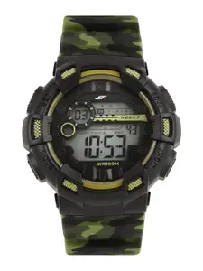 Sonata Ocean Series Men Green Digital Watch 77053PP02