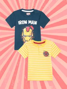 YK Marvel Infant Boys Pack of 2 Cotton T-Shirts
