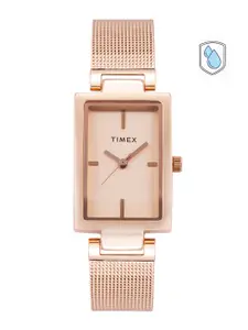Timex Women Rose Gold-Toned Analogue Watch - TWEL11309