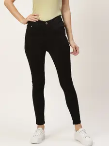 PARIS HAMILTON Women Black Skinny Fit High-Rise Stretchable Jeans