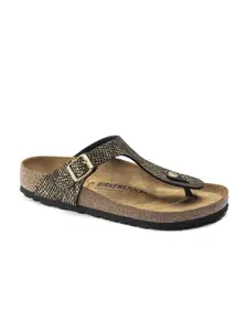 Birkenstock Women Gizeh Micro Fibre Black Regular Width Sandals