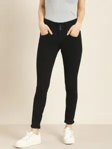 Moda Rapido Women Black Super Skinny Fit High-Rise Stretchable Jeans