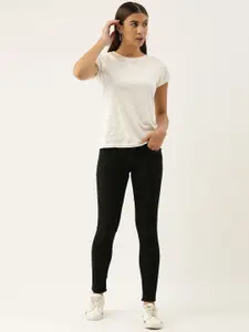 Moda Rapido Women Black Skinny Fit Stretchable Jeans