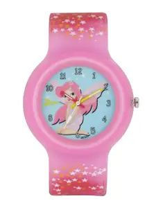 Zoop by Titan Girls Blue & Pink Printed Dial Watch NEC3029PP11C