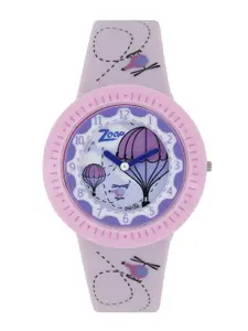 Zoop by Titan Girls Purple Printed Dial Watch 26007PP01