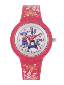 Zoop by Titan Girls Pink Printed Dial Watch 26006PP01