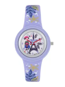 Zoop by Titan Girls Off-White Printed Dial Watch 26006PP02