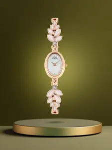 Titan Raga Women Pearly White Dial Watch NH2511WM02