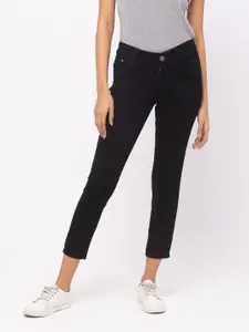 ZOLA Women Black Slim Fit Cropped Length  Jeans