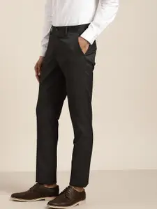 INVICTUS Men Black Slim Fit Formal Trousers