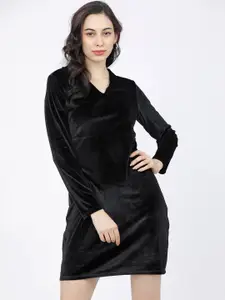 Tokyo Talkies Black Sheath Mini Dress