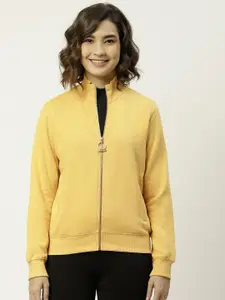 Madame Madame Women Yellow Sweatshirt