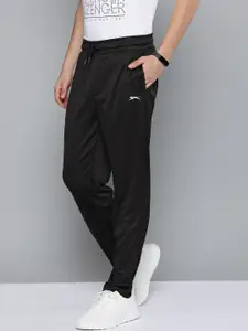 Slazenger Men Black Solid Track Pants
