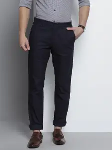 Tommy Hilfiger Men Navy Blue Solid  Trousers