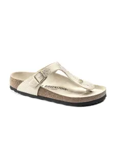 Birkenstock Women Gizeh White  Regular Slide Sandals