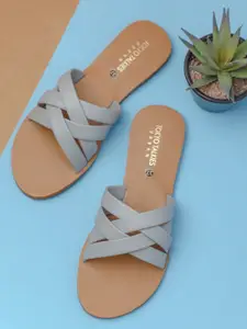 Tokyo Talkies Women Blue Open Toe Flats