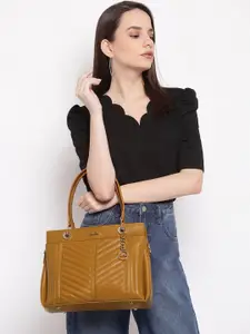 KLEIO Quilted Structured Satchel Handbag