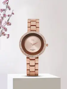 DressBerry Women Rose Gold-Toned Analogue Watch MFB-PN-WTH-S5786-01