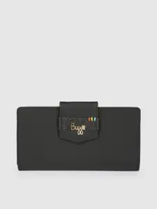 Baggit Women Black Solid LW MASON AUPLIN Two Fold Wallet