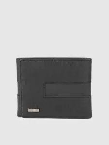Baggit Men Black Solid Three Fold Wallet