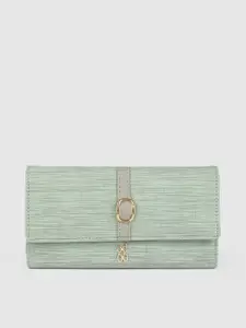 Baggit Women Green Printed Buckle Detail Two Fold Wallet