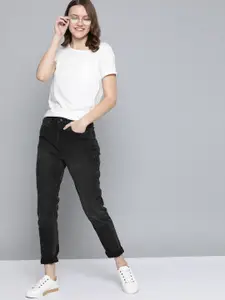 Mast & Harbour Women Black Slim Fit Stretchable Jeans