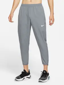 Nike Men Grey Tapered Fit Dri-FIT Challenger Woven Sustainable Running Track Pants