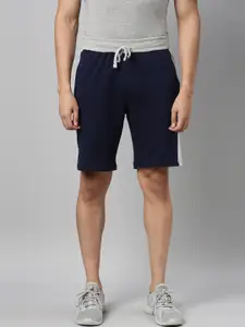 MADSTO Men Navy Blue Shorts