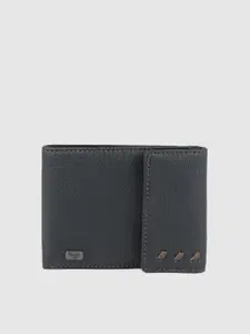 Baggit Men Blue Solid Two Fold Wallet