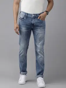 U.S. Polo Assn. Denim Co. Men Blue Faded Skinny Fit Jeans