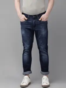 U.S. Polo Assn. Denim Co. Men Blue Woody Slim Fit Heavy Fade Mid-Rise Stretchable Jeans