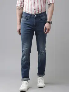 U.S. Polo Assn. Denim Co. U S Polo Assn Denim Co Men Blue Regallo Skinny Fit Mildly Distressed Stretchable Jeans