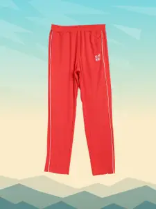 HRX By Hrithik Roshan U-17 Lifestyle Boys High Risk Red Rapid-Dry Solid Track Pants