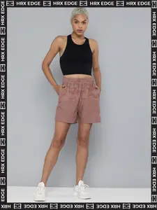 HRX By Hrithik Roshan EDGE Lifestyle Women Morikau Rapid-Dry AOP Shorts