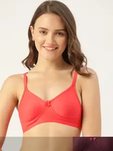 DressBerry Pack Of 2 Solid T-shirt Bras
