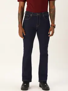 IVOC Men Blue Bootcut Stretchable Jeans