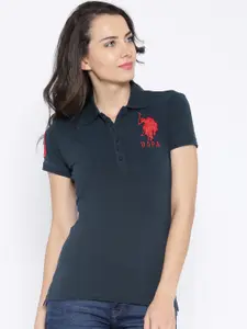 U.S. Polo Assn. Women Navy Polo T-Shirt